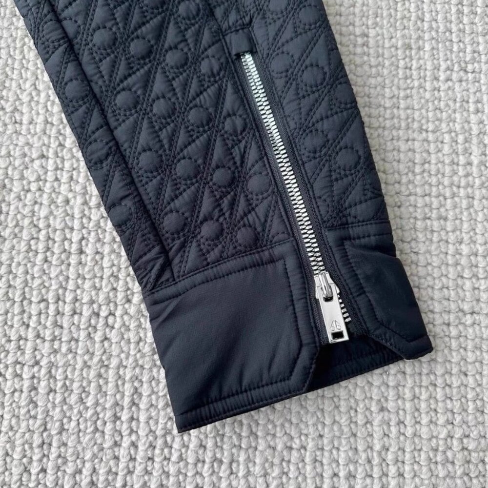 Moose Knuckles Charcoal Jacket with Fur Hood - Picture 5 of 5